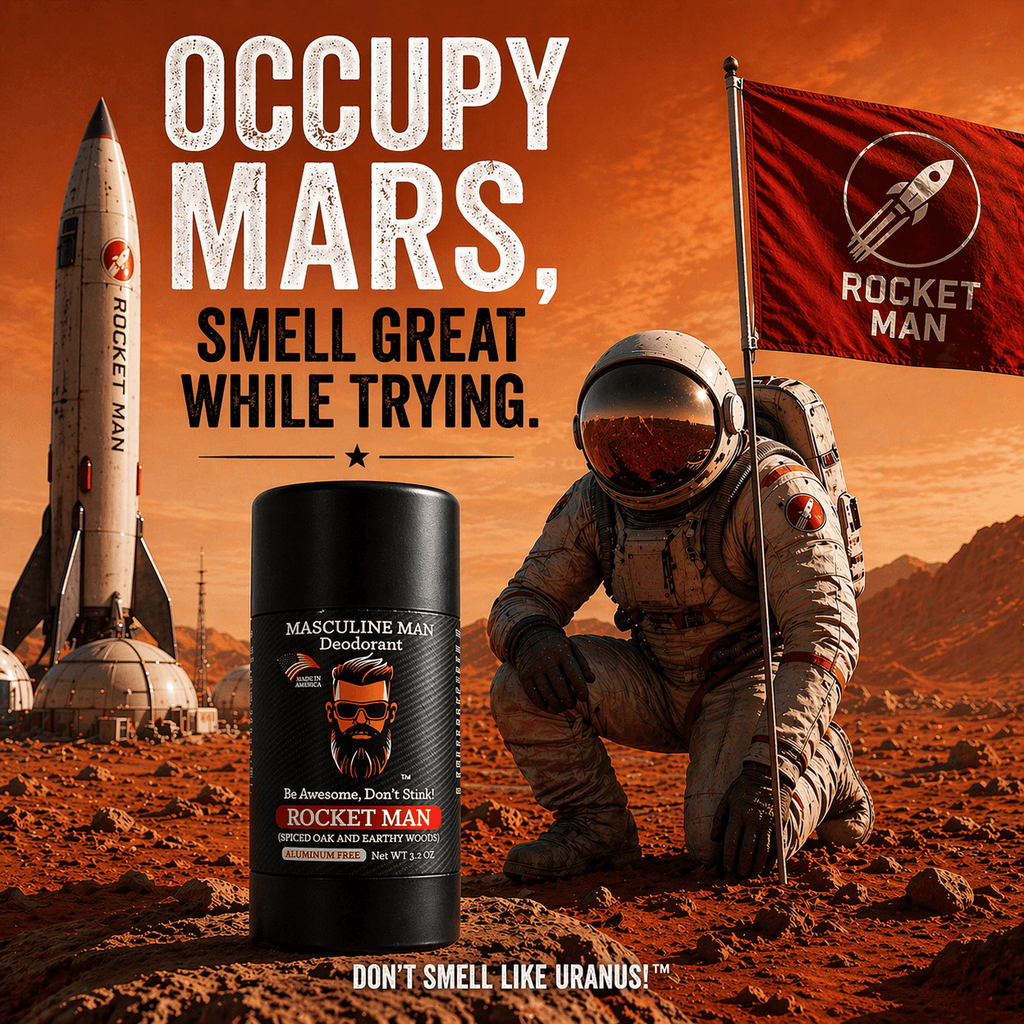 ROCKET MAN Natural Aluminum-Free Deodorant – 2 Pack