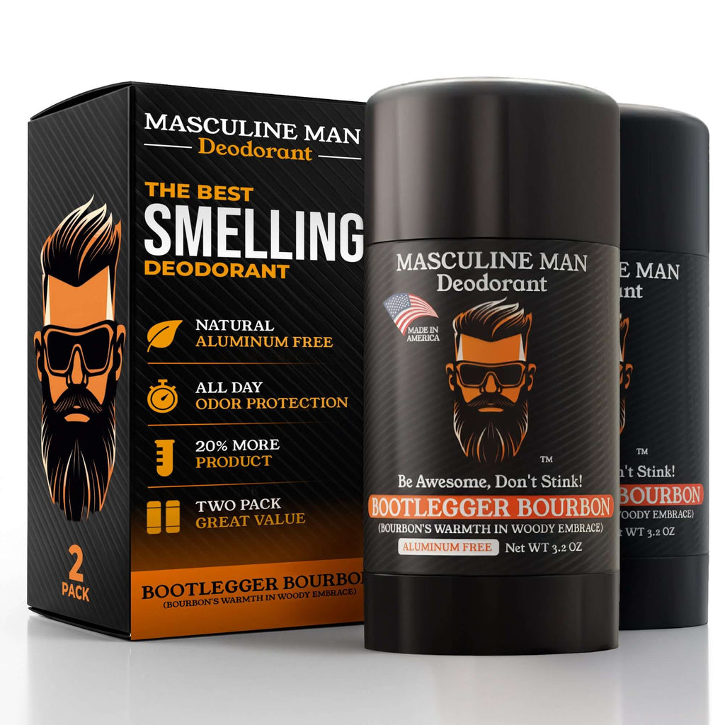BOOTLEGGER BOURBON Natural Aluminum-Free Deodorant – 2 Pack