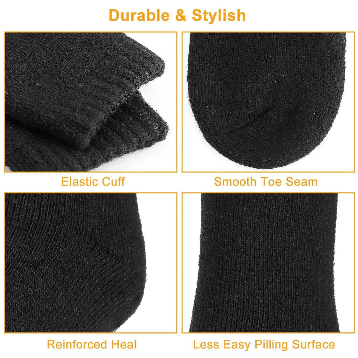 3-Pairs: Men Warm Wool Socks