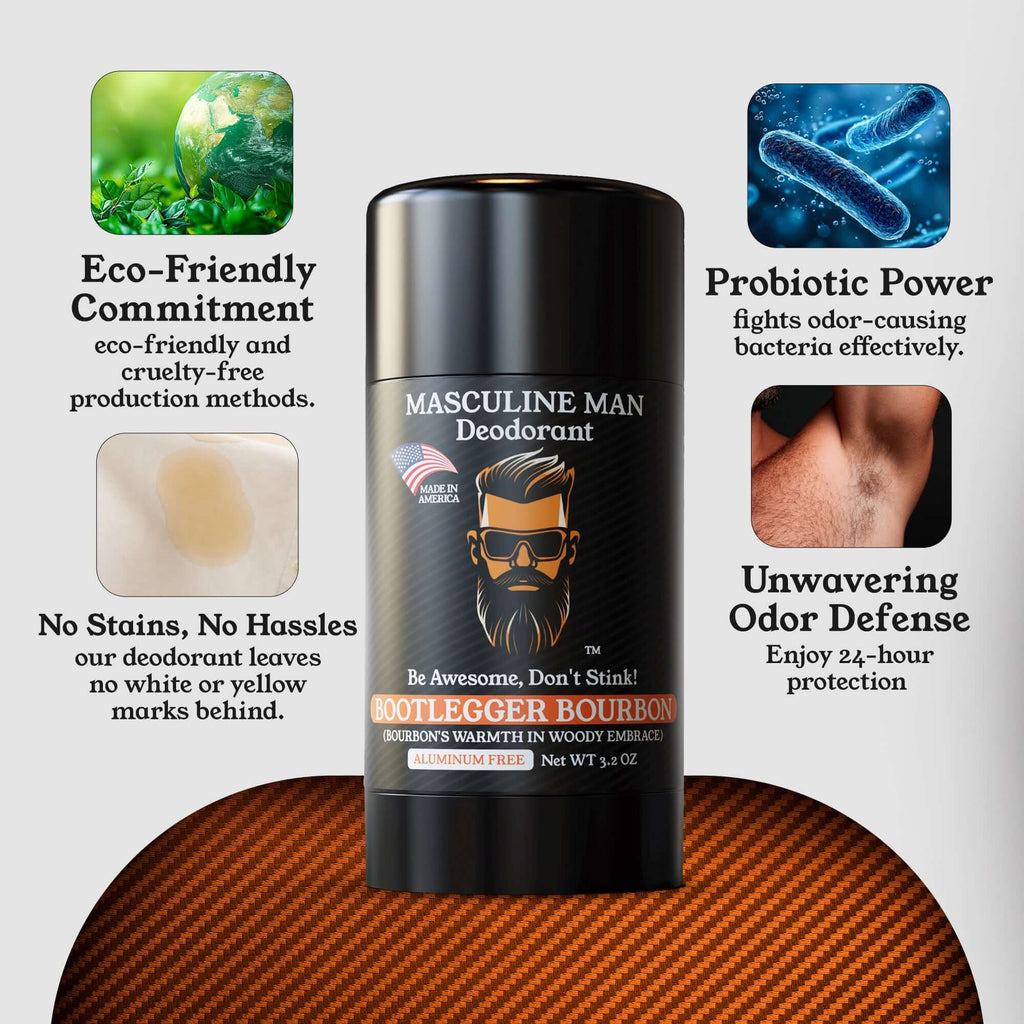 BOOTLEGGER BOURBON Natural Aluminum-Free Deodorant – 2 Pack