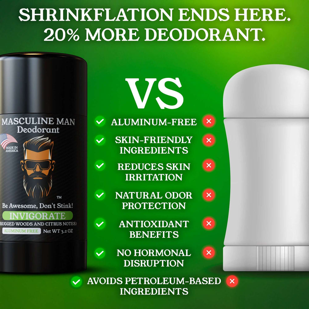 INVIGORATE Natural Aluminum-Free Deodorant – 2 Pack