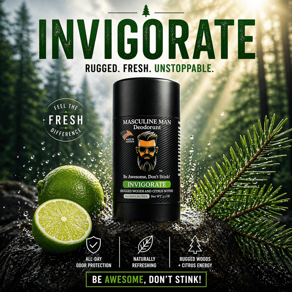INVIGORATE Natural Aluminum-Free Deodorant – 2 Pack