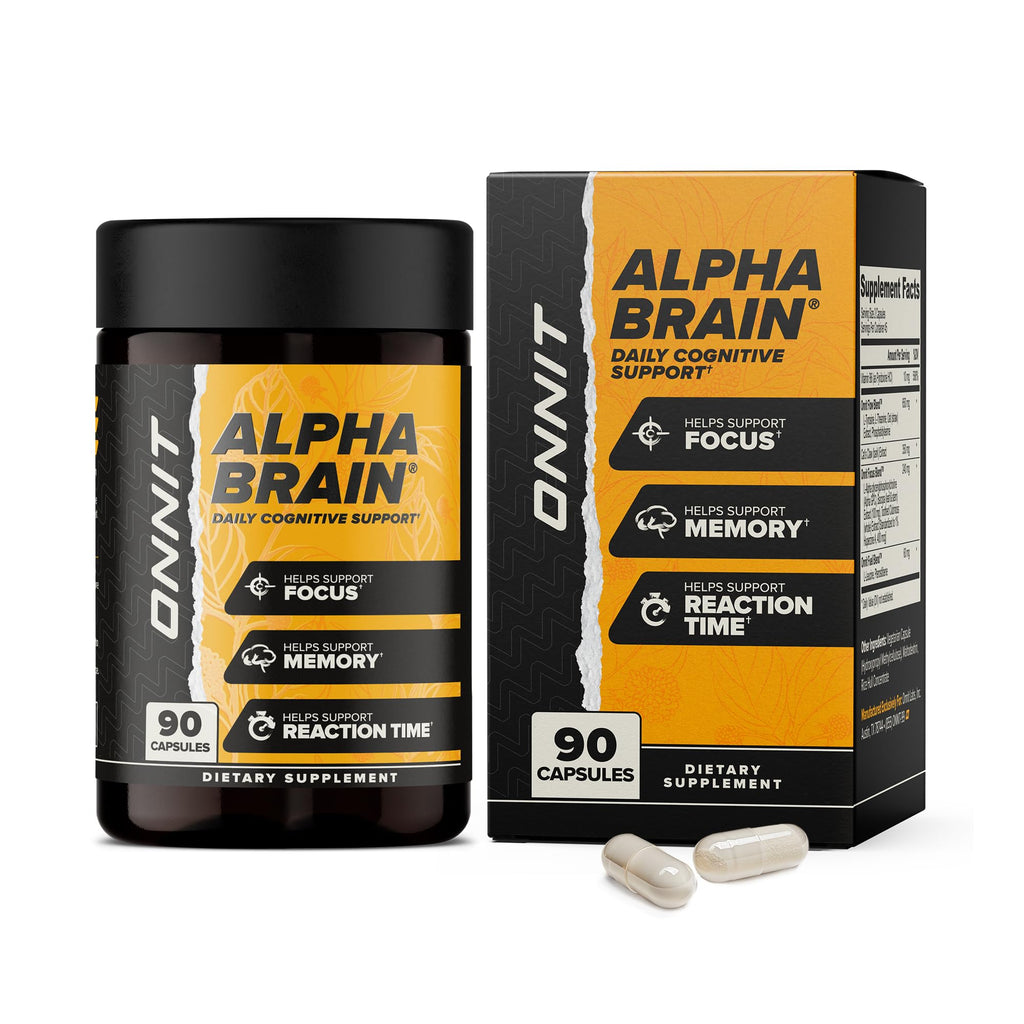 Alpha BRAIN Nootropic Capsules | Memory, Focus & Mental Clarity (90 Count)