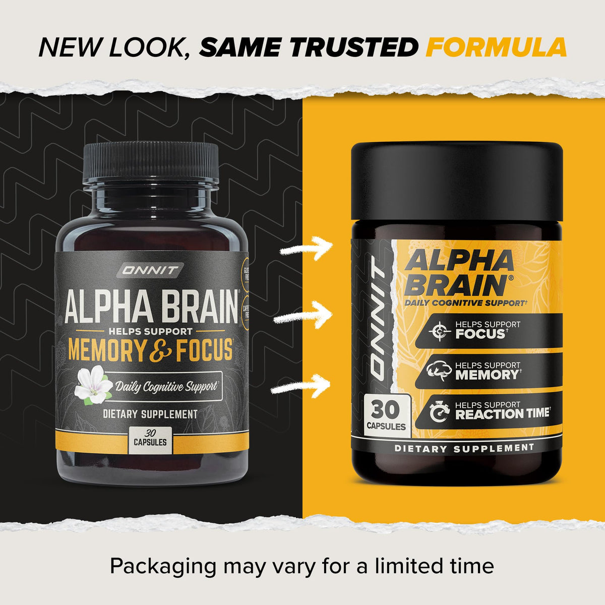 Alpha BRAIN Nootropic Capsules | Memory, Focus & Mental Clarity (90 Count)