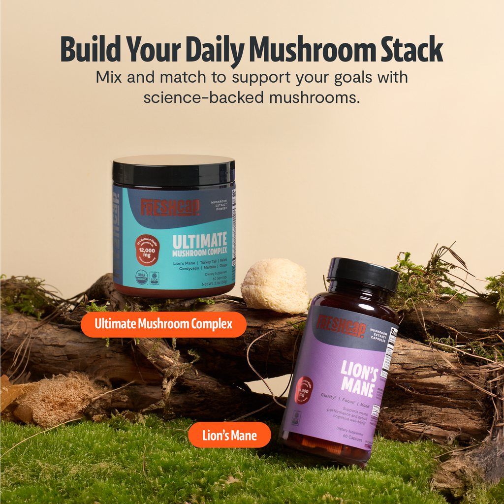 Organic Lion's Mane Capsules – Triple-Extracted | FreshCap