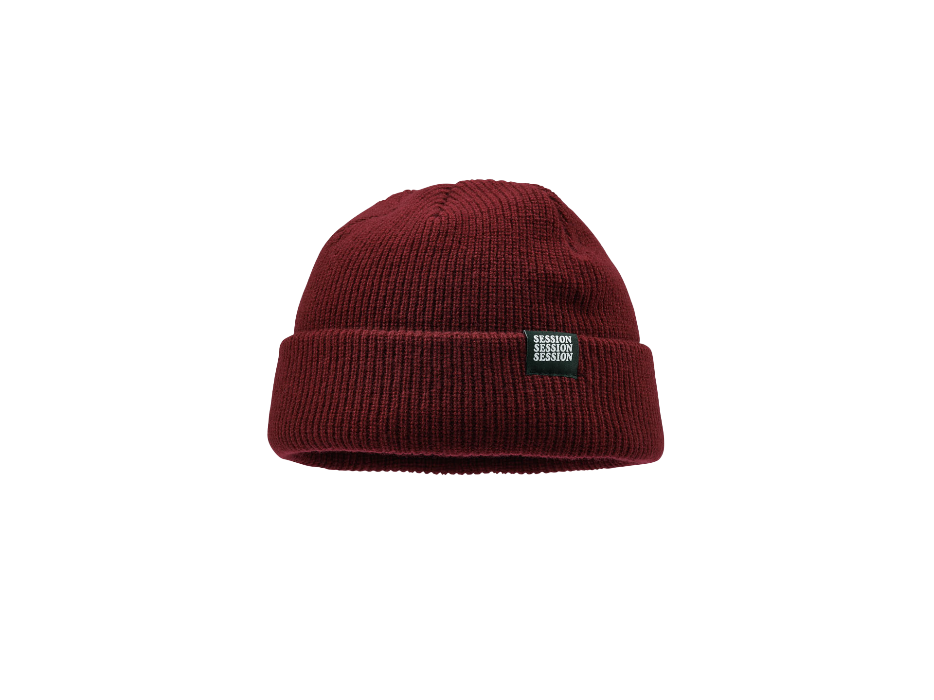 Merino Wool Beanie, Maroon