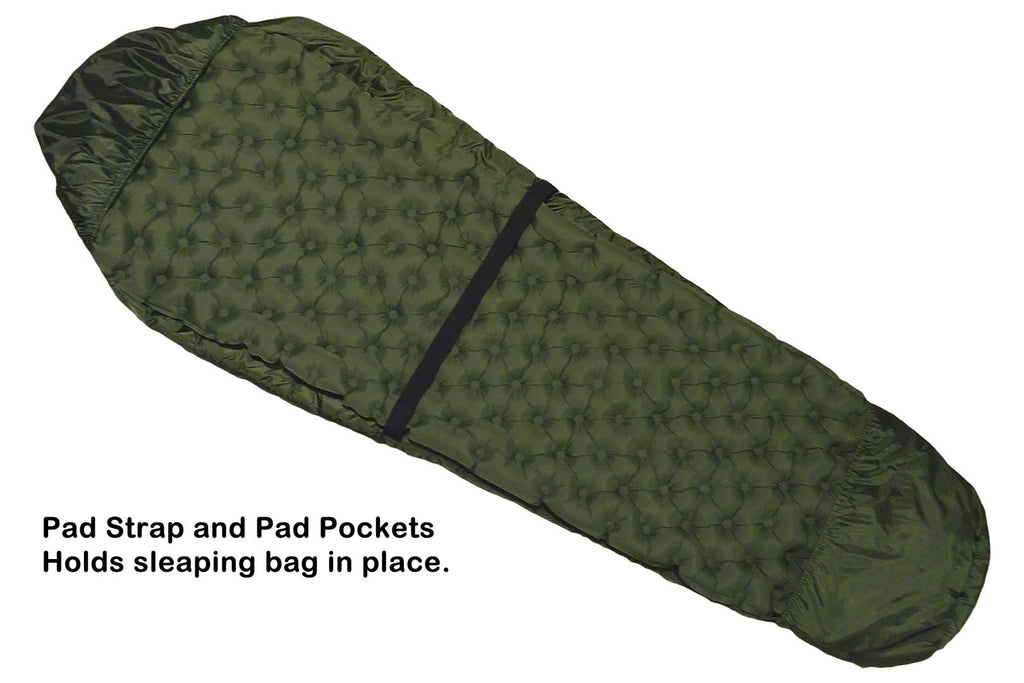 3-Piece Camping Sleep System | Sleeping Bag, Pad & Self-Inflating Pillow Combo