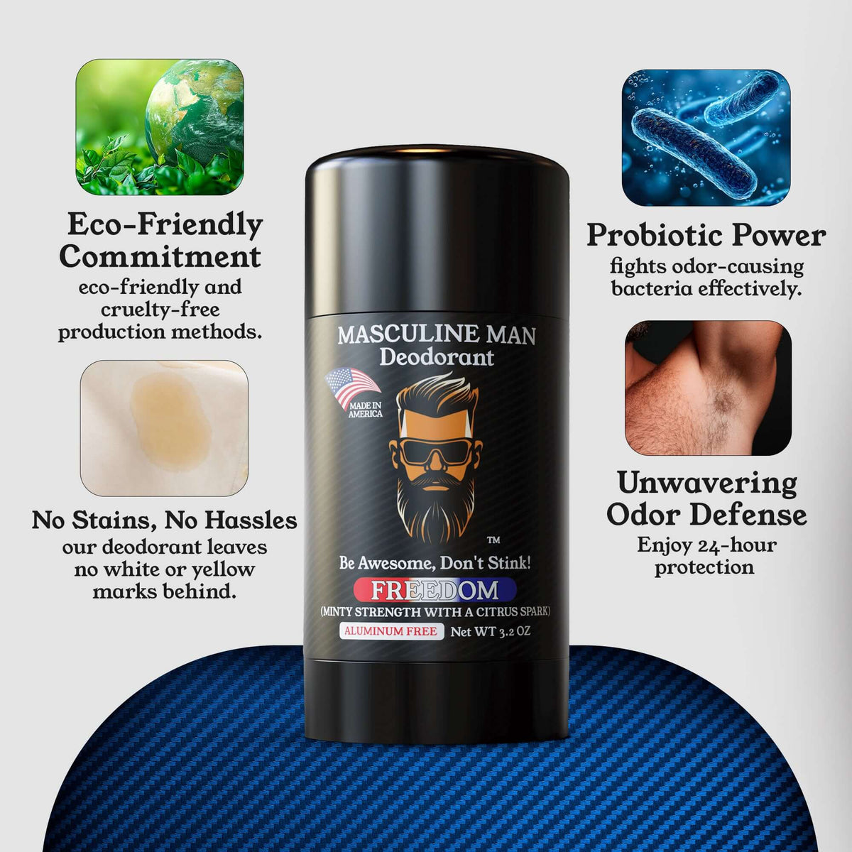 FREEDOM Natural Aluminum-Free Deodorant – 2 Pack