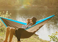 Lightweight Nylon Camping Hammock | Single & Double with Straps & Carabiners
