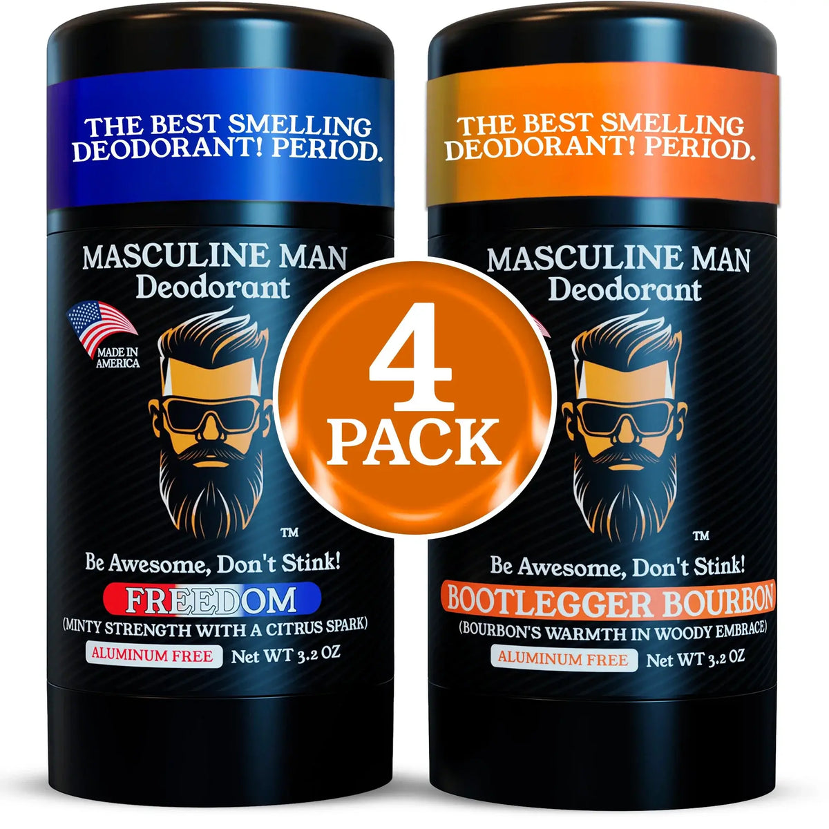 ALPHA SAVER PACK – 4 Natural Aluminum-Free Deodorants
