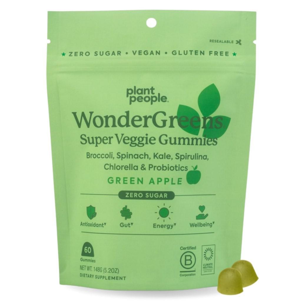 Plant People WonderGreens super veggie gummies 60 count