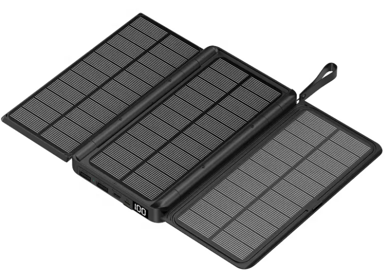 Wireless Folding Solar Power Bank | Portable Solar Charger for Camping & Hiking