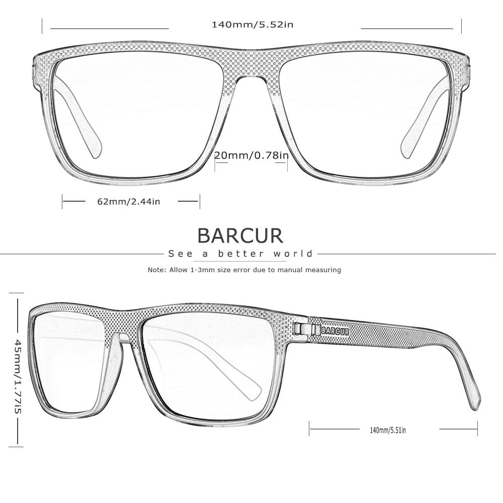 BARCUR Polarized Sports Sunglasses – UV400, Lightweight TR90 Frame